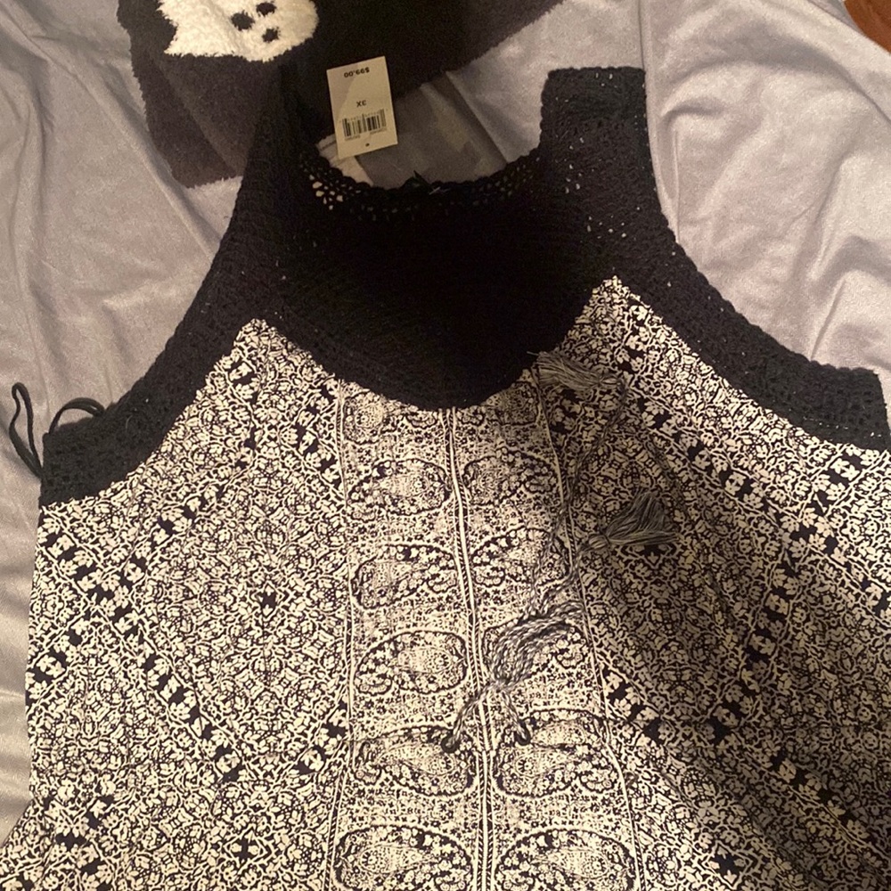 NET Lucky Brand Crochet Top Dress